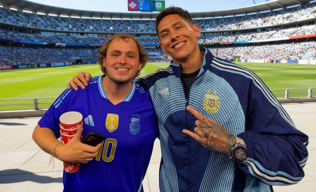 7 Potret Ganindra Bimo Nonton Langsung Messi di Piala Dunia 2026