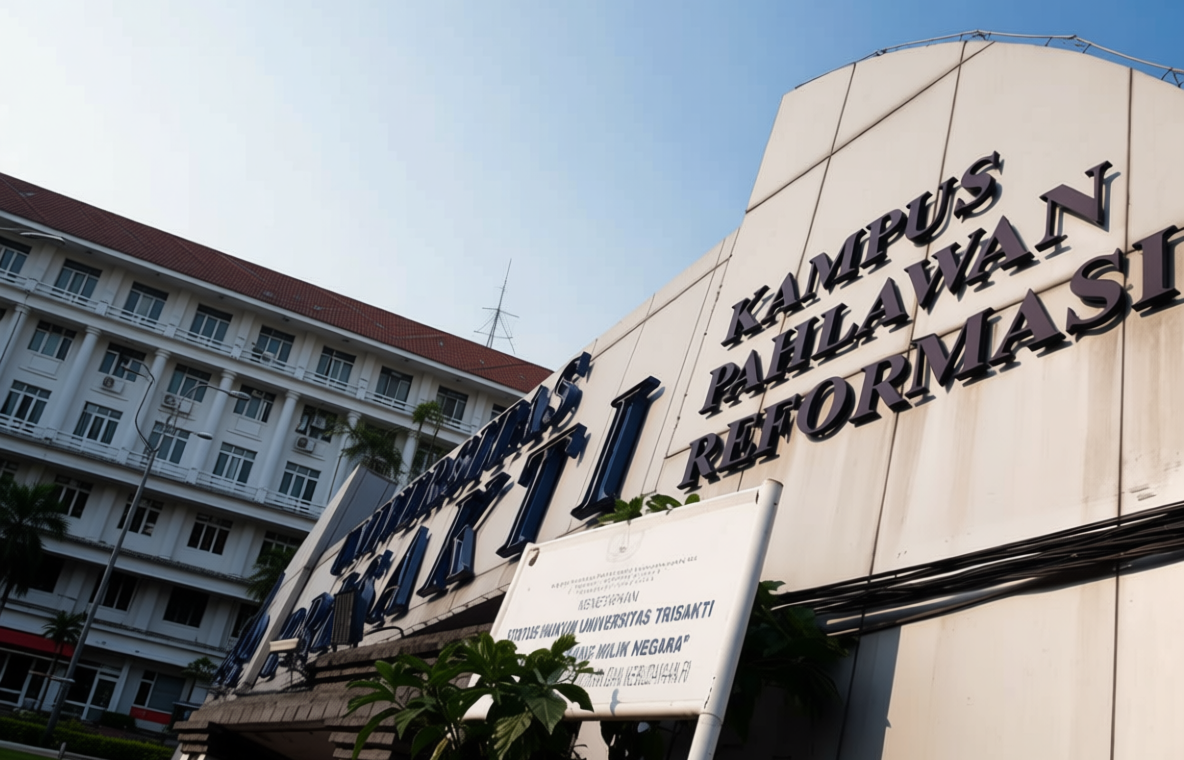What Happened During: Mahasiswa Trisakti Demo DPR Hari Ini, Bawa Tiga Tuntutan Rakyat