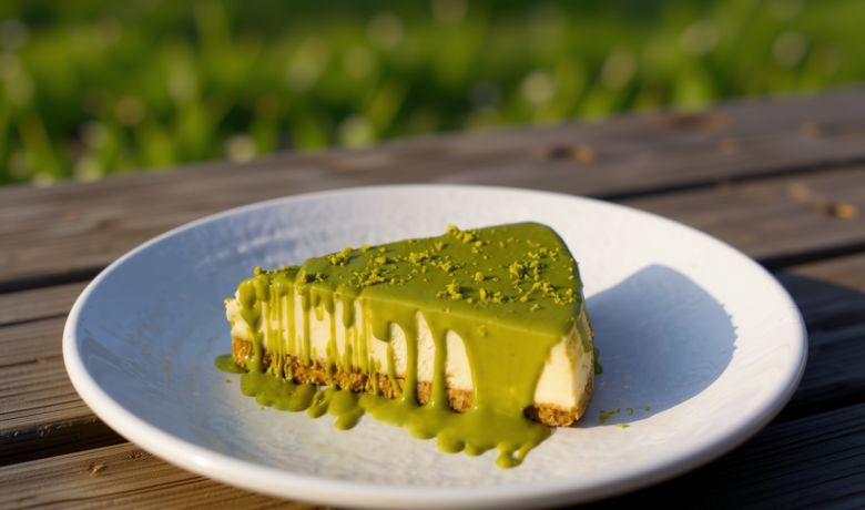 Resep Cheesecake Saus Matcha Creamy – Cake Enak ala Cafe