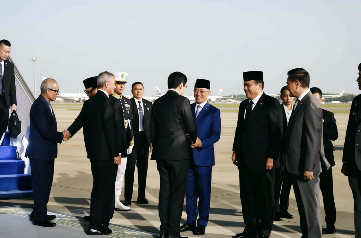 Main Agenda: PM Singapura Lawrence Wong Tiba di Jakarta, Disambut Menlu Sugiono