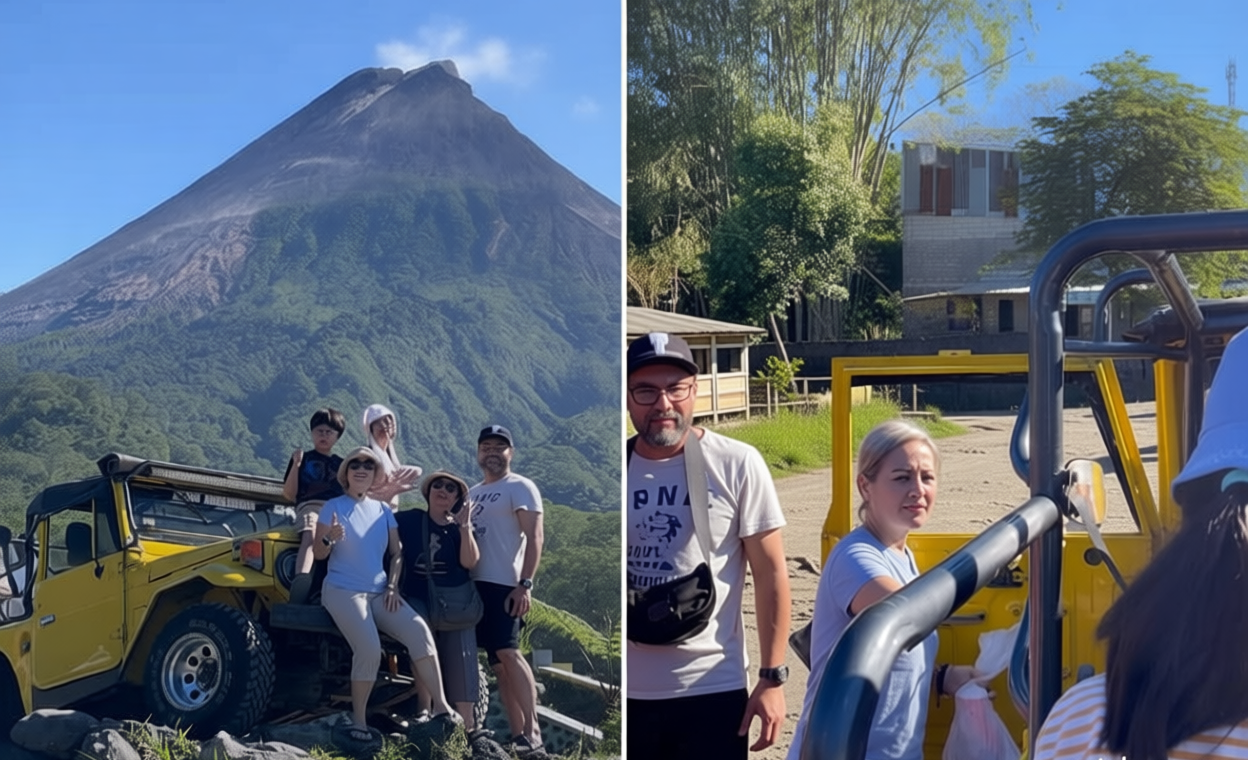Historic Moment: 9 Potret Keluarga Cynthia Lamusu Berwisata ke Gunung Merapi, Berkesan