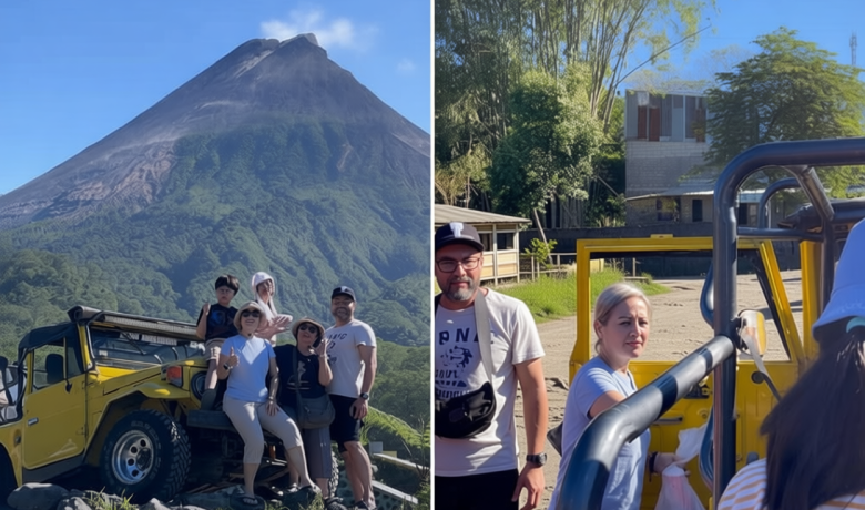 Historic Moment: 9 Potret Keluarga Cynthia Lamusu Berwisata ke Gunung Merapi, Berkesan