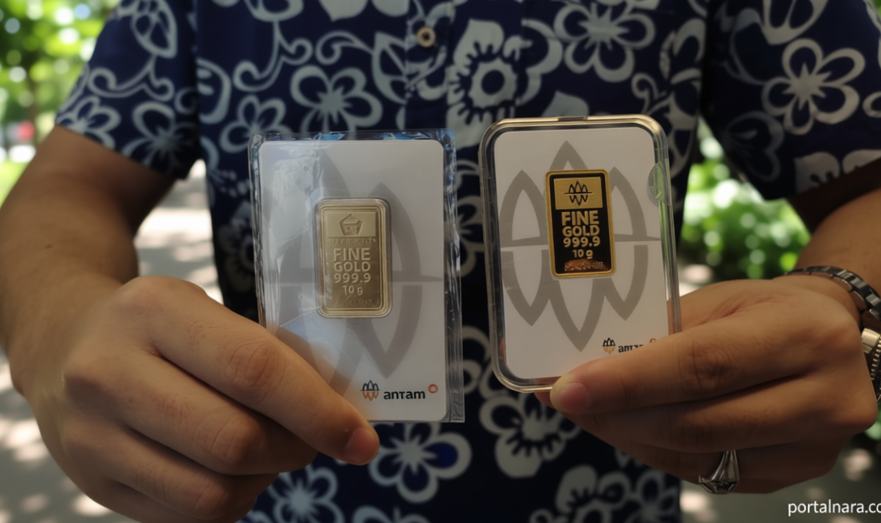 Harga Emas Antam Sepekan Turun Rp41 Ribu – Buyback Anjlok Rp66 Ribu