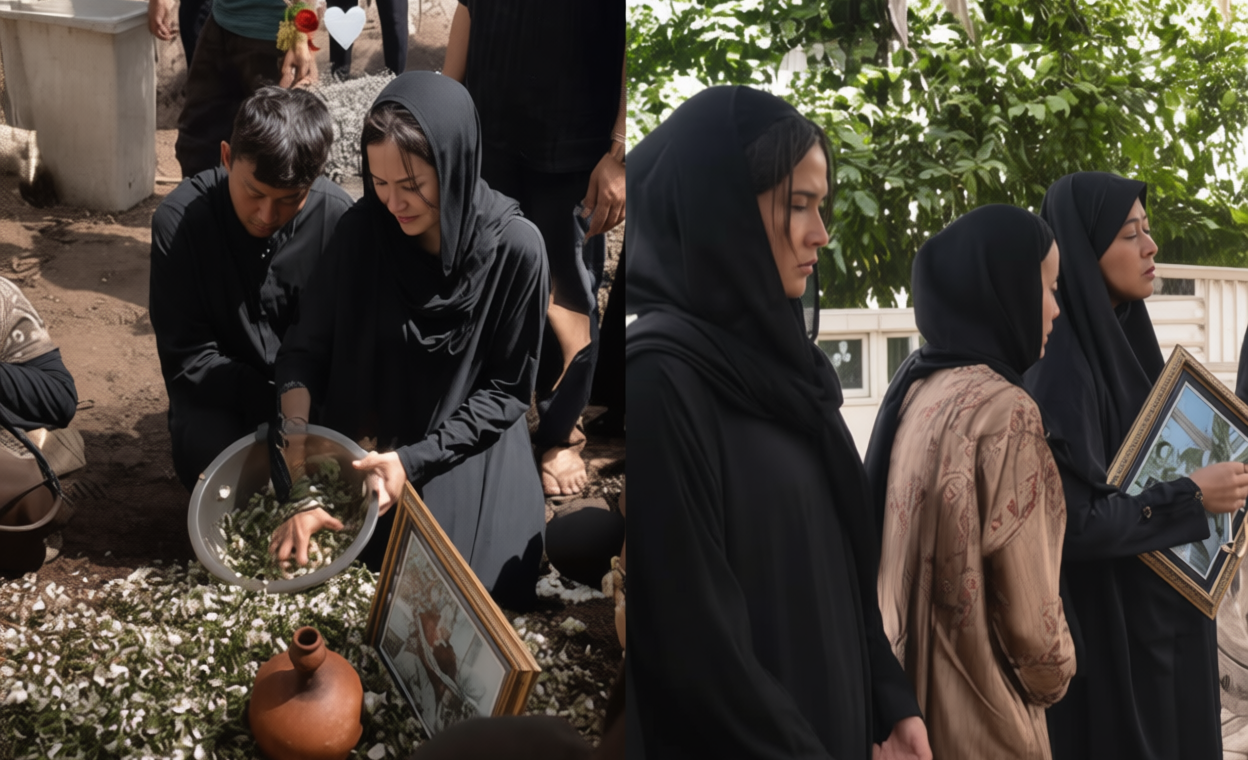 Momen Pemakaman Ayah Bella Bonita – Diwarnai Isak Tangis