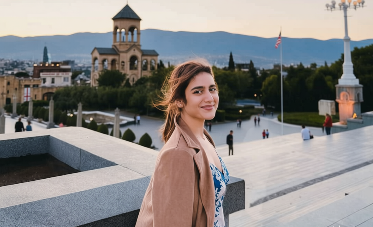 What Happened During: 9 Potret Priya Prakash Varrier Liburan di Tbilisi, Georgia