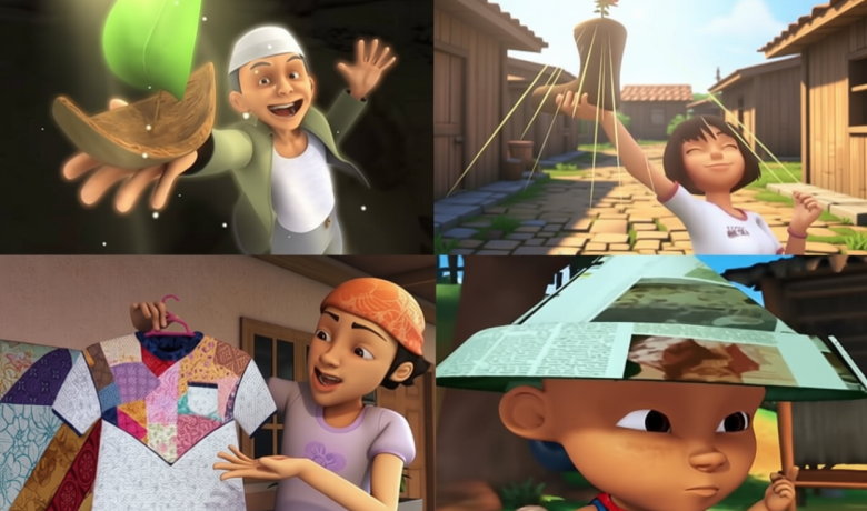 Solving Problems: 8 Barang Keren dari Bahan Tak Terpakai di Upin & Ipin, Kreatif!