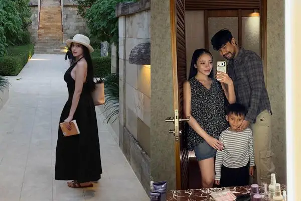 7 Potret Liburan Amanda Zahra di Amanjiwo Bareng Keluarga Kecilnya