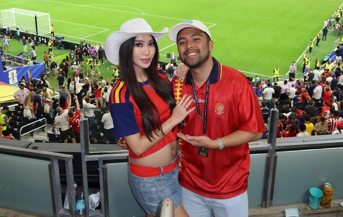 Historic Moment: Ranggaz Laksmana Nonton Langsung Semifinal Spanyol vs Prancis di AS