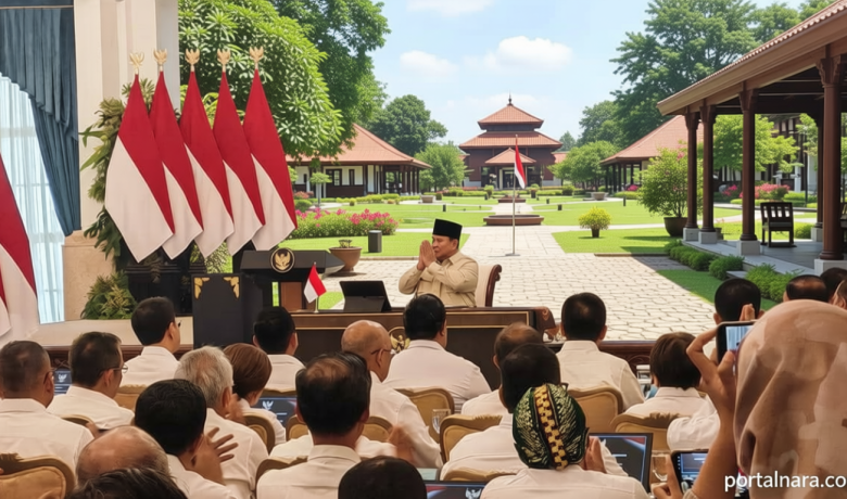 Pidato Prabowo soal Nuklir Terputus dalam Tayangan Siaran Langsung