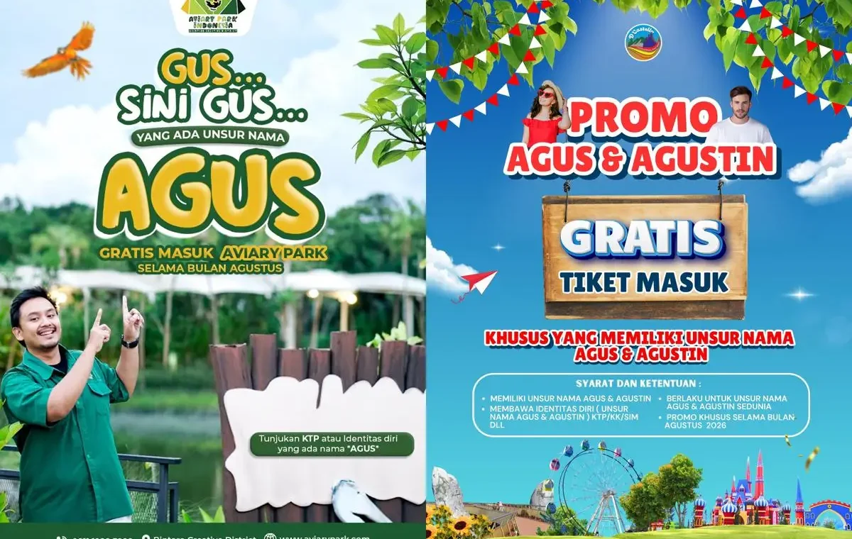 Promo Wisata untuk Orang Bernama Agus dan Lahir di Bulan Agustus